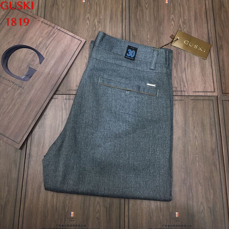 Brand Clearance Shopping Mall Withdrawal Guski Counter Genuine Men's Summer Casual Pants Fitted Version Slim Fit Slightly Elastic