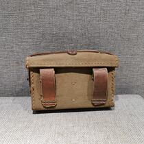 Red Collection of Anti-Japanese War Revolutionary Old Objects Canvas Zidan Bag Late Anti-Japanese War Original Product Fidelity Suitable for Patriotic Education