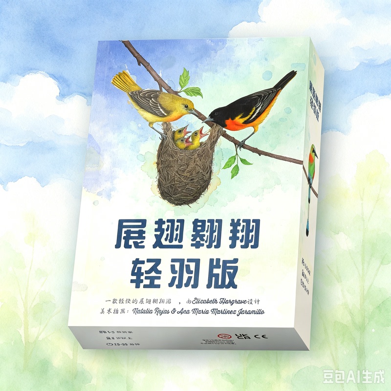 Spread Your Wings and Soar Light Feather Edition Board Game Portable Pocket Edition 1-5 Player Party Casual Game