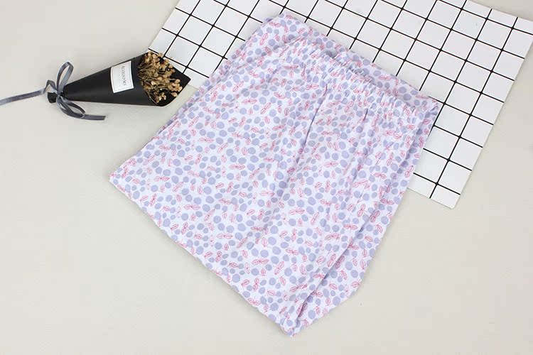 Mùa xuân và mùa hè đồ ngủ người cao tuổi của phụ nữ quần cotton mỏng lỏng kích thước lớn in bà già nhà quần quần điều hòa không khí quần lót nam