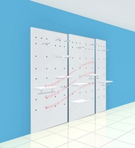 UV board clothing rack clothing rack accessories shoes rack shoes clothing shelf against the wall display rack display cabinet