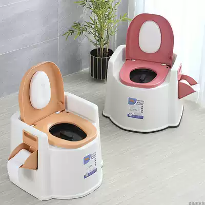 Household toilet for the elderly, removable toilet, adult patient squatting stool, pregnant woman toilet chair, indoor deodorant urn