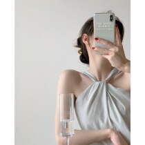 Nice mint green rice white bottom red wave dot with gentle twist and neck hanging on the iCTS gaze