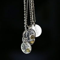 At the point of the iron head, the United States 10 U.S. Silver Silver Coin Pendant Point Gold Silver Cake Silver Coin Transformation Pendant Small Cake