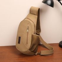 Full River Red New Male Sails Cloth Bag Chest Bag Slanted Satchel Korean version Single shoulder bag retro casual riding sports mens bag