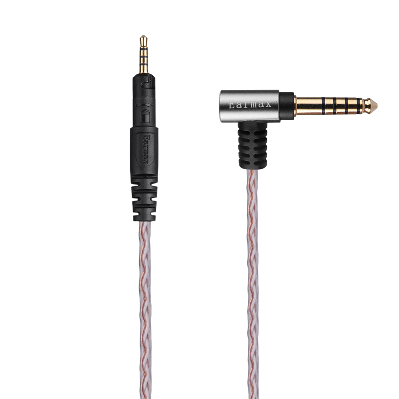 4.4mm Ath-M40X M50X M60X M70X R50X Single Crystal Copper Balanced Cable Silver-Plated Headphone Cable