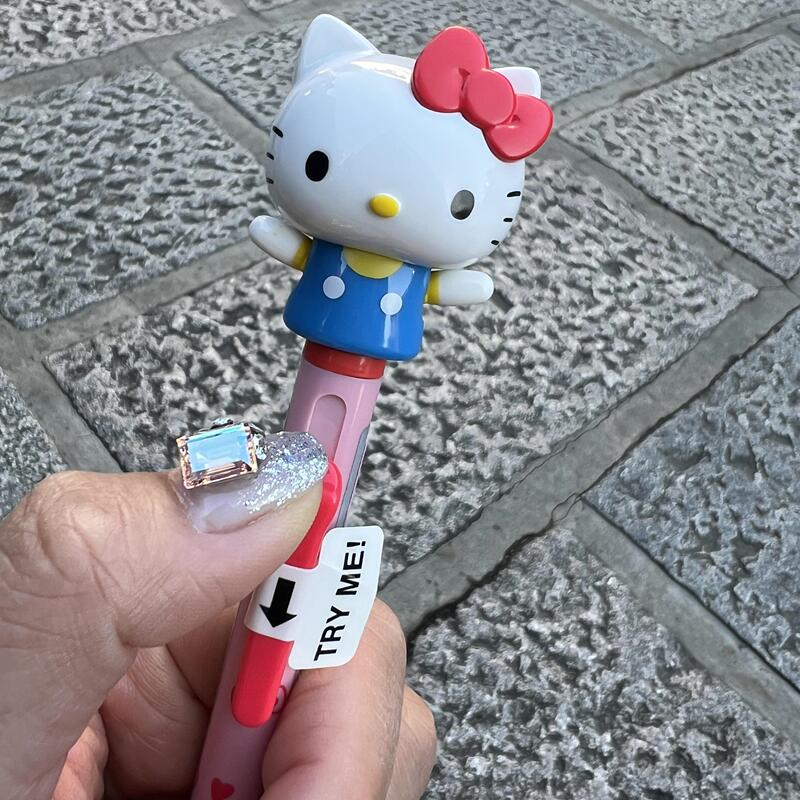 Japanese Style Hello Kitty Refueling Pen, Writing Pen with Moving Arms, Student-Specific Inflatable Pen, Cute Gift