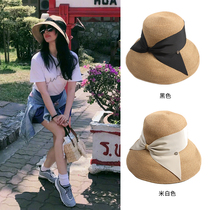 Export to Japan original single Liu Yifei same straw hat female bow summer sun sun hat sunshade fisherman hat