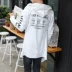 Áo mùa thu 2017 mới áo gió nam áo len dài áo len xu hướng áo len trùm đầu áo len đẹp trai