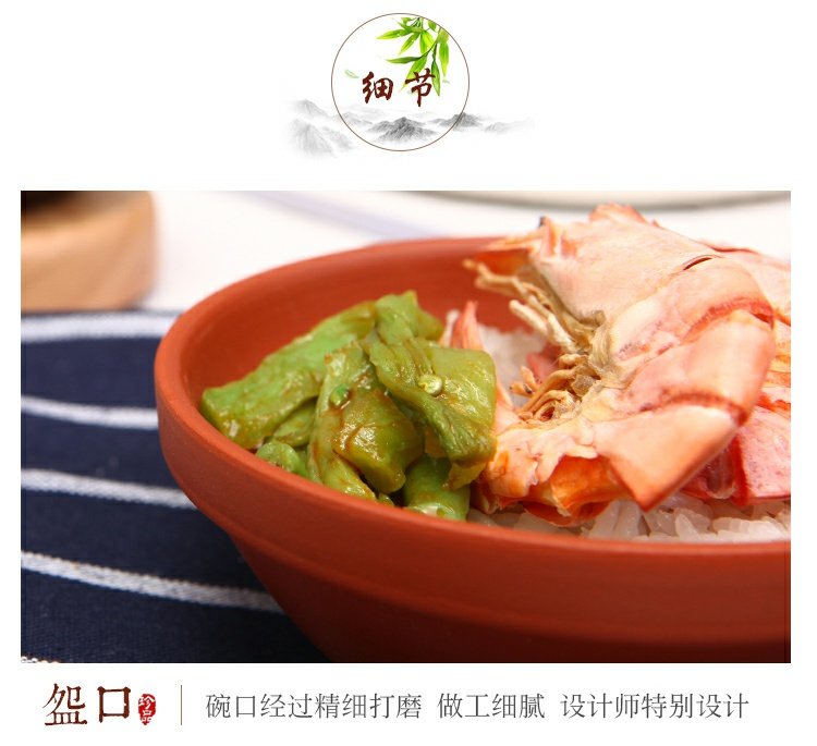 Bát đất cổ điển bát nhỏ bát gốm đỏ bát cơm trắng bát cơm gốm gốm đất nung bát bộ đồ ăn bát sứ bát bát trang trại bát dĩa nhựa