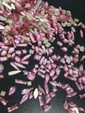 Розовый алмаз для маникюра для пальца, смешанный аксессуар, популярно в интернете, плоское основание