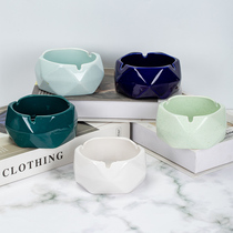 Clearance creative personality ceramic ashtray household living room coffee table decoration trend easy to clean hotel bar ashtray