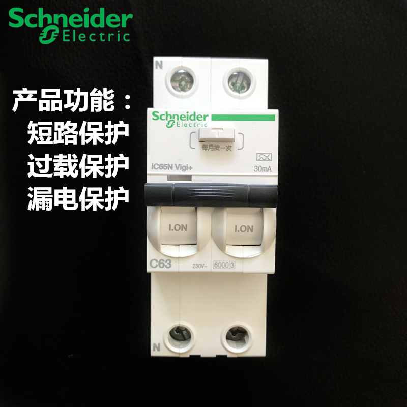 Schneider Atci9 Series iC65N 2P 40A63A Integrated Leakage Protection Circuit Breaker Air Switch