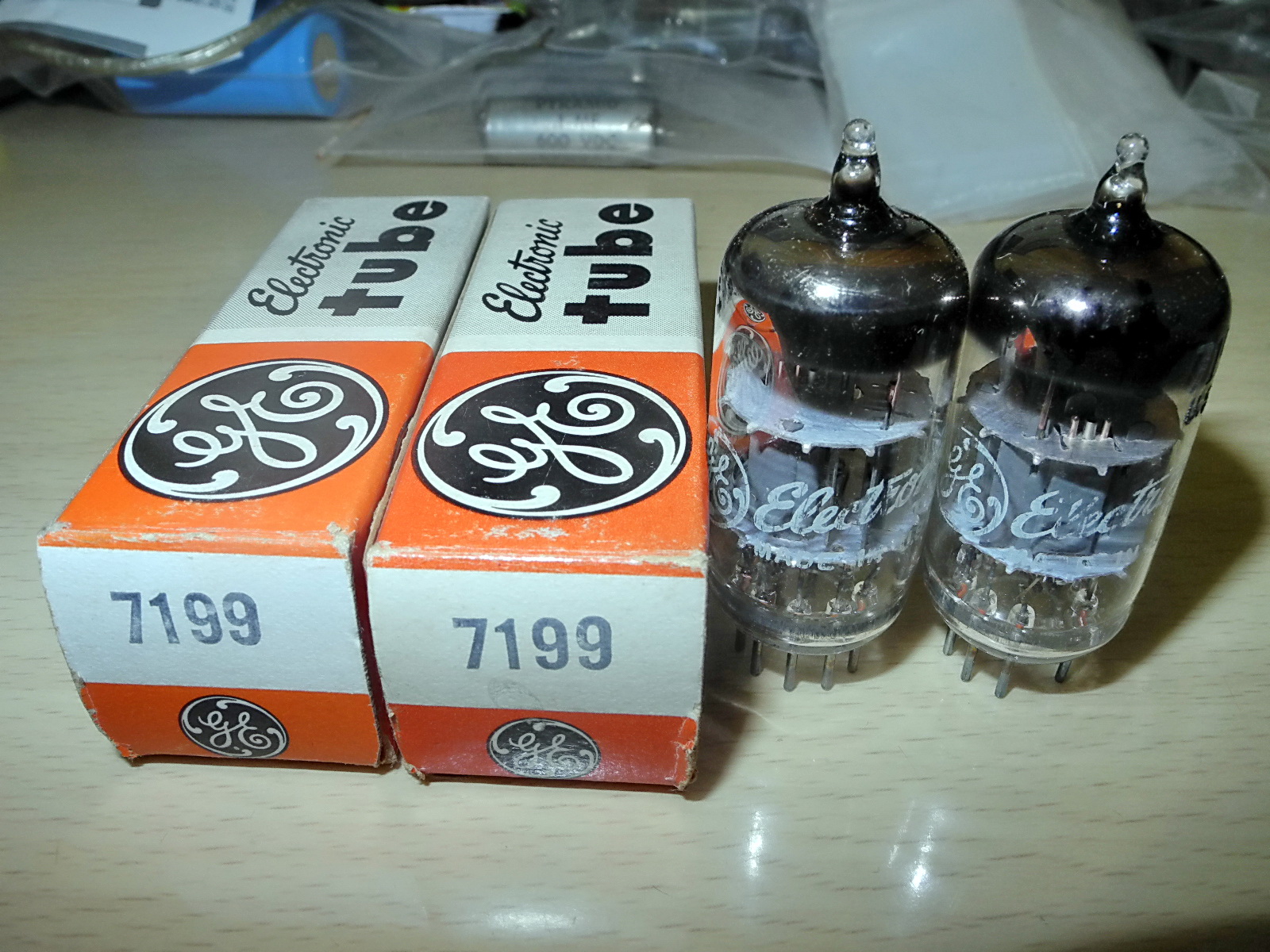 Купить радиолампа 库存新品原盒美国ge general electric 7199电子管 в интернет ...