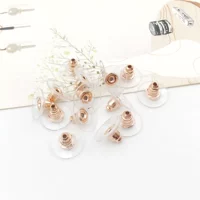 Золотое фрисби, 100 шт, розовое золото, 10x, 6mm