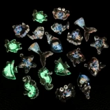 Синяя морская подвеска, мобильный телефон, брелок, серьги, резинка для волос, аксессуары