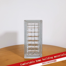 Import 90X190X80MM white opaque semi-brick crystal tattoo glass brick toilet partition wall Xuanguan