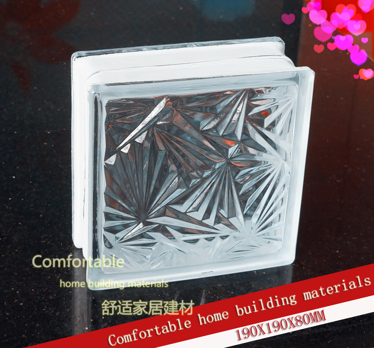 Ice pattern white opaque glass tile bathroom entrance partition living room background wall manufacturer direct sales