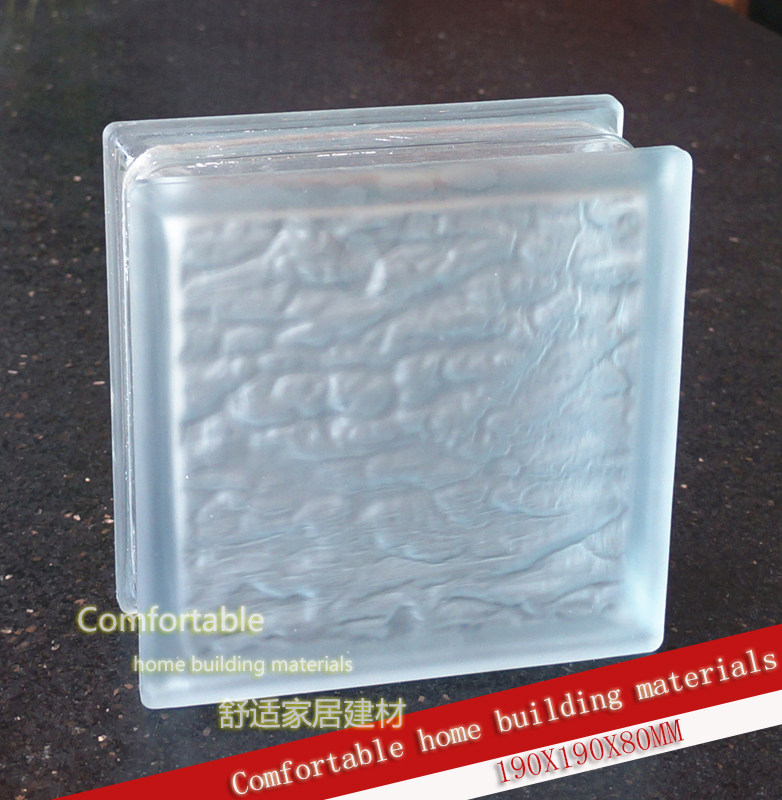 Import M80052 frosted white light transmission opaque glass brick Xuanguan Makeup Room Separator Wall Manufacturer Direct