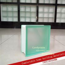 Green frosted edge color color Haiwei glass brick bathroom partition wall factory direct sales of high-quality treasurer recommended