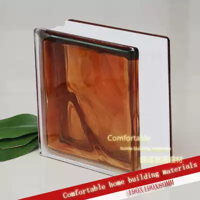 Brown inner color color Haiwei glass brick bar entrance powder room partition wall factory direct sales super popular