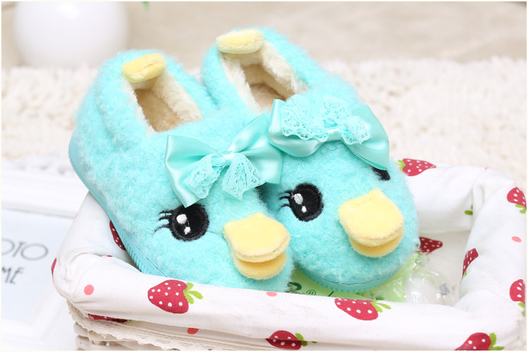 Pantoufles enfants en suède pour hiver - semelle caoutchouc - Ref 1031263 Image 41