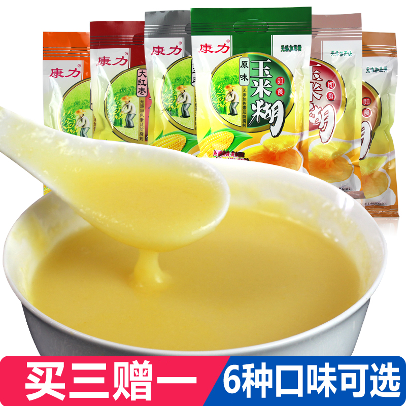 Conforce Corn Burnt multi-taste Burnt Powder independent Packaging Cereals Porridge Nutritious Quick breakfast porridge Instant Brew drinks 400g