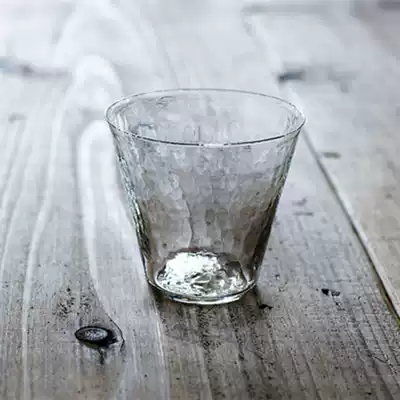 Japanese writer's hand-made Nishiyama Hao handmade glass glass cup utensils Edo B cup