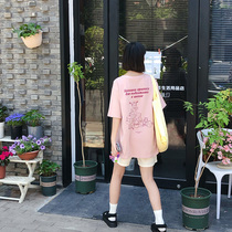 (Spot) loyal dog Small eight pear-shaped homemade-animal class-youth short sleeve loose print sweet T-shirt