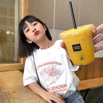 (Spot) loyal dog Small eight pear-shaped homemade-Carnival speed-multi-color cartoon printing loose short sleeve T-shirt female