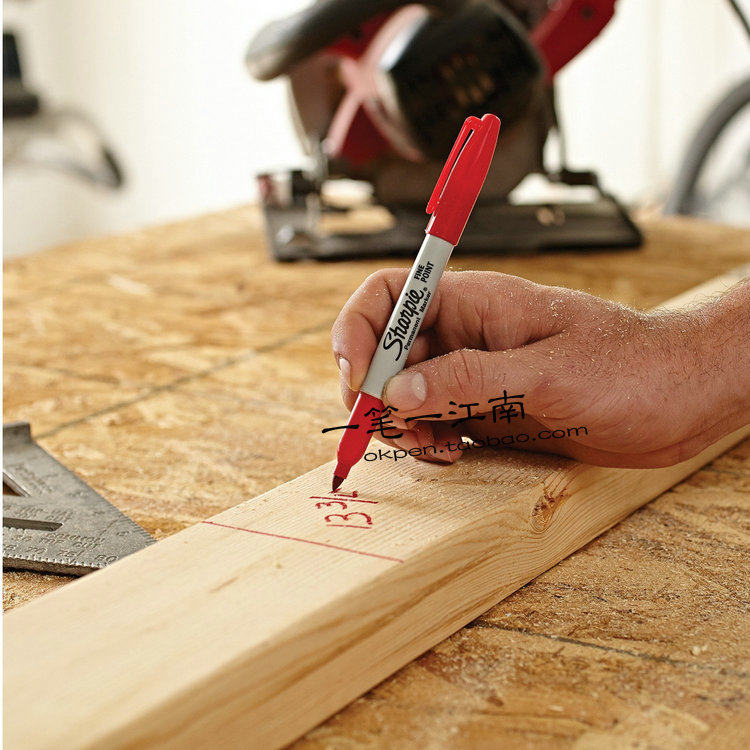 Sharpie30002 Sanford Marker Red Oil Pen Clean Pen Made in USA