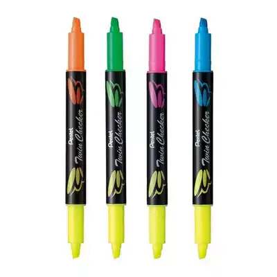 Pentel dispatch SLW8 dual-head two-color fluorescent pen