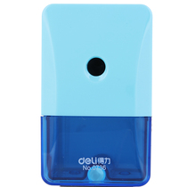 Deli 0736 automatic pen-in student pencil sharpener pencil sharpener pencil sharpener design simple wind red and blue optional