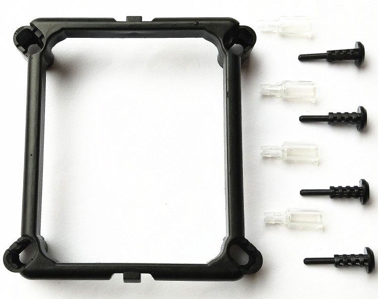 AMD hooked fan CPU radiator Connect 115X 1366 motherboard bracket rectangular buckle fixed