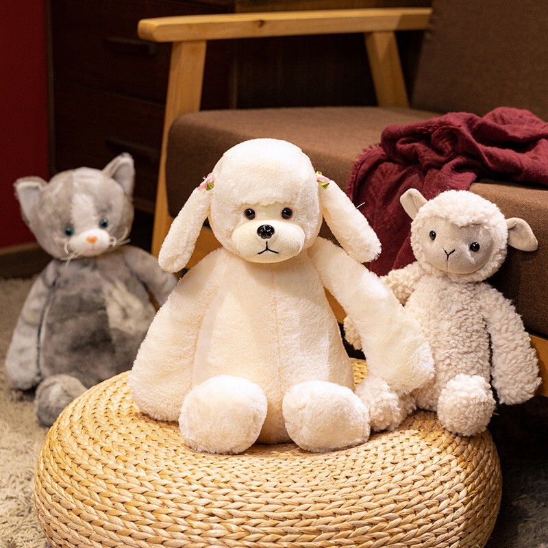 Cute Raccoon Doll, Creative Little Sheep Pillow, Poodle Plush Toy, Gray Cat Plush Toy, Cute and Adorable Stuffed Doll