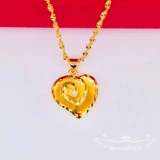 Золотое ожерелье, золотая подвеска, аксессуар для матери, 24 карат, не выцветает