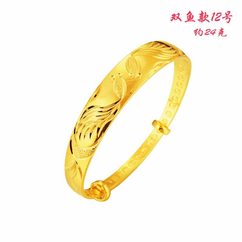 Việt Nam Vòng đeo tay Shajin Nữ Chính hãng 999 Trang sức cưới Mô phỏng Vòng tay vàng Bao phủ Vàng giả vàng vòng tay nam