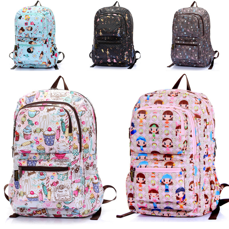 Elementary school schoolbag vivissecret backpack men's computer bag travel cartoon anti-splashing women's bag high school students