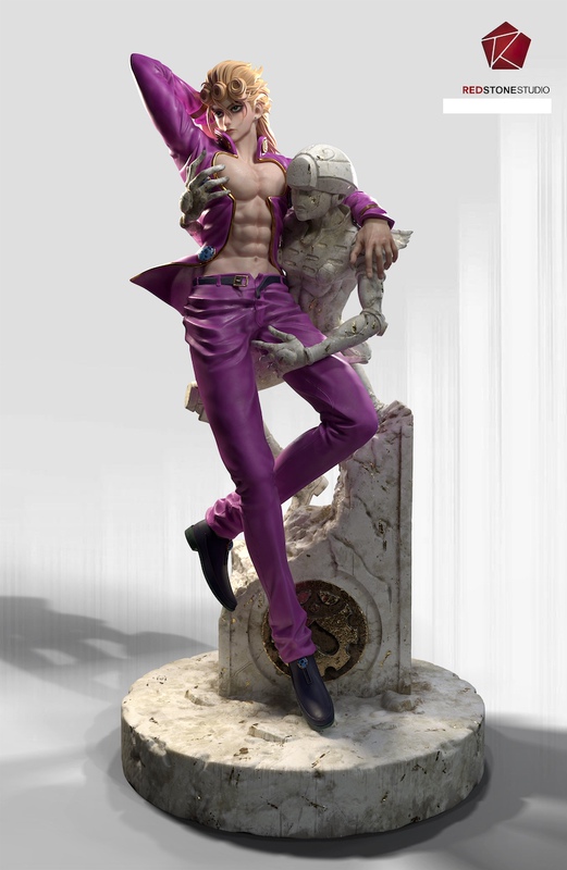 Playful Fortune Gk in Stock Red Stone Jojo's Bizarre Adventure Giorno Giovanna Figure Model Statue Playful Fortune Gk in Stock Red Stone Jojo's Bizarre Adventure Giorno Giovanna Figure Model Statue