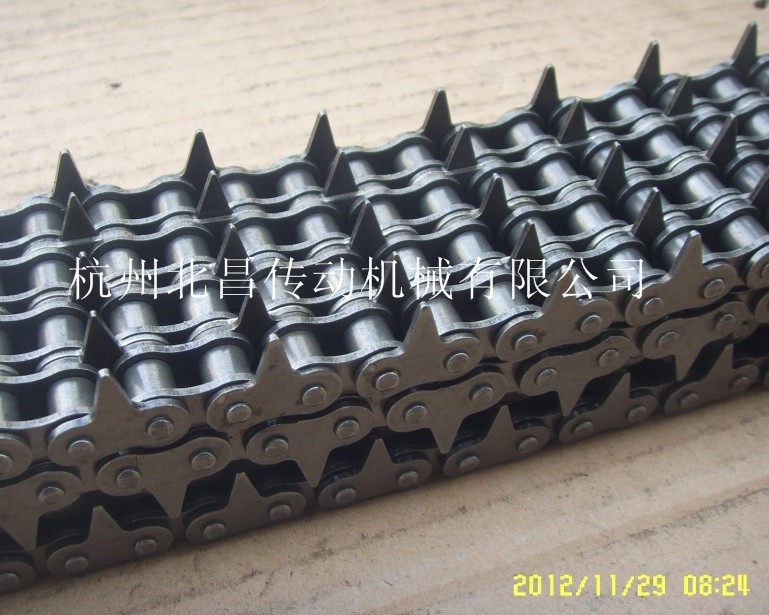 Industrial chain 08B-4-120 sections 5 rows of sharp teeth chain round wood multi-blade saw special 1 524 meters long