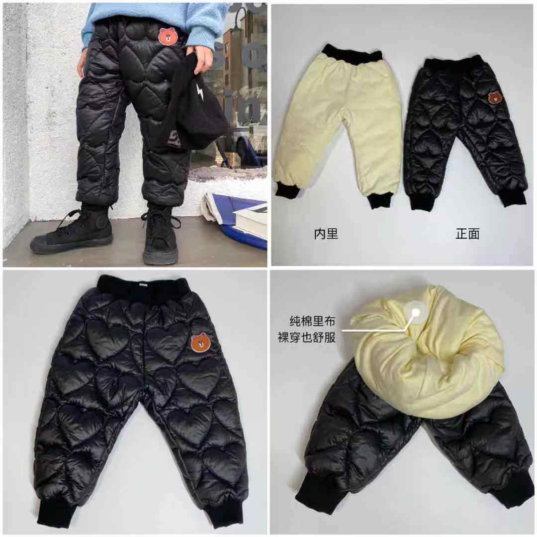 20 winter boys girls boys girls children inner cotton lining skin-friendly light warm thick trousers cotton pants