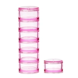 Банка для хранения для путешествий, маленькая пластиковая система хранения, тара, 7 ячеек