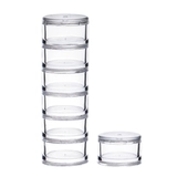 Банка для хранения для путешествий, маленькая пластиковая система хранения, тара, 7 ячеек