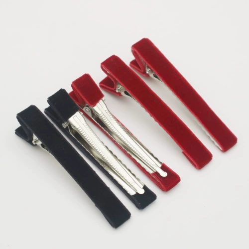 Заколка для волос, бордовый черный лебедь, челка, DIY, 7см