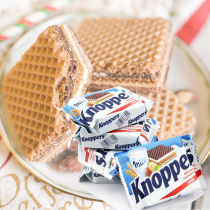 knoppers Germany imported sandwich milk hazelnut chocolate wafer cake 250g 10 even packs