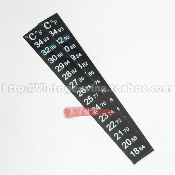 Color-changing patch thermometer temperature patch patch fermentation container or wine bottle automatically display temperature