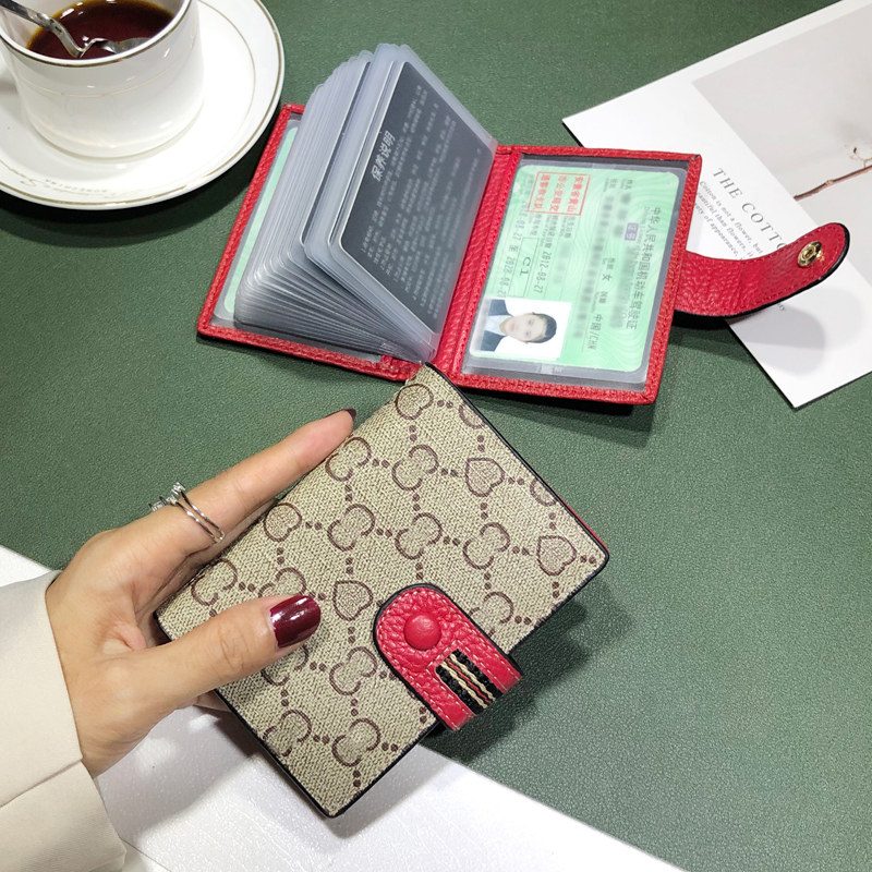 Card Pack woman new and sophisticated upscale driver's license card bag small and thin integrated multi-position large-capacity card jacket