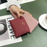 Короткий женский короткий кошелек из мягкой воловьей кожи первого слоя, натуральная кожа, компактный, ультратонкий и простой, новый многофункциональный складной кошелек 2025 года.