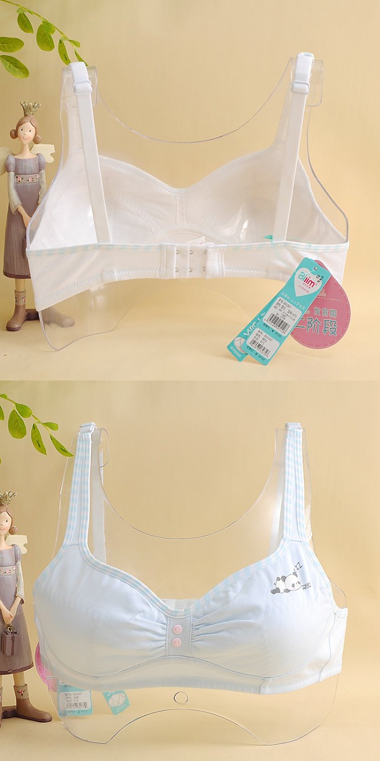 Hàng trăm sản phẩm mới, cô gái, thời kỳ phát triển, đồ lót, cotton, không vòng thép, không bọt biển, học sinh trung học, áo ngực, khóa - Strapless Bras áo ngực đẹp