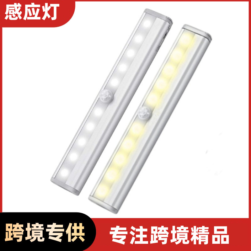 Night Light Led Human Body Sensor Light Strip Bedroom Entryway USB Charging Magnetic Wine Cabinet Wardrobe Closet Corridor Light